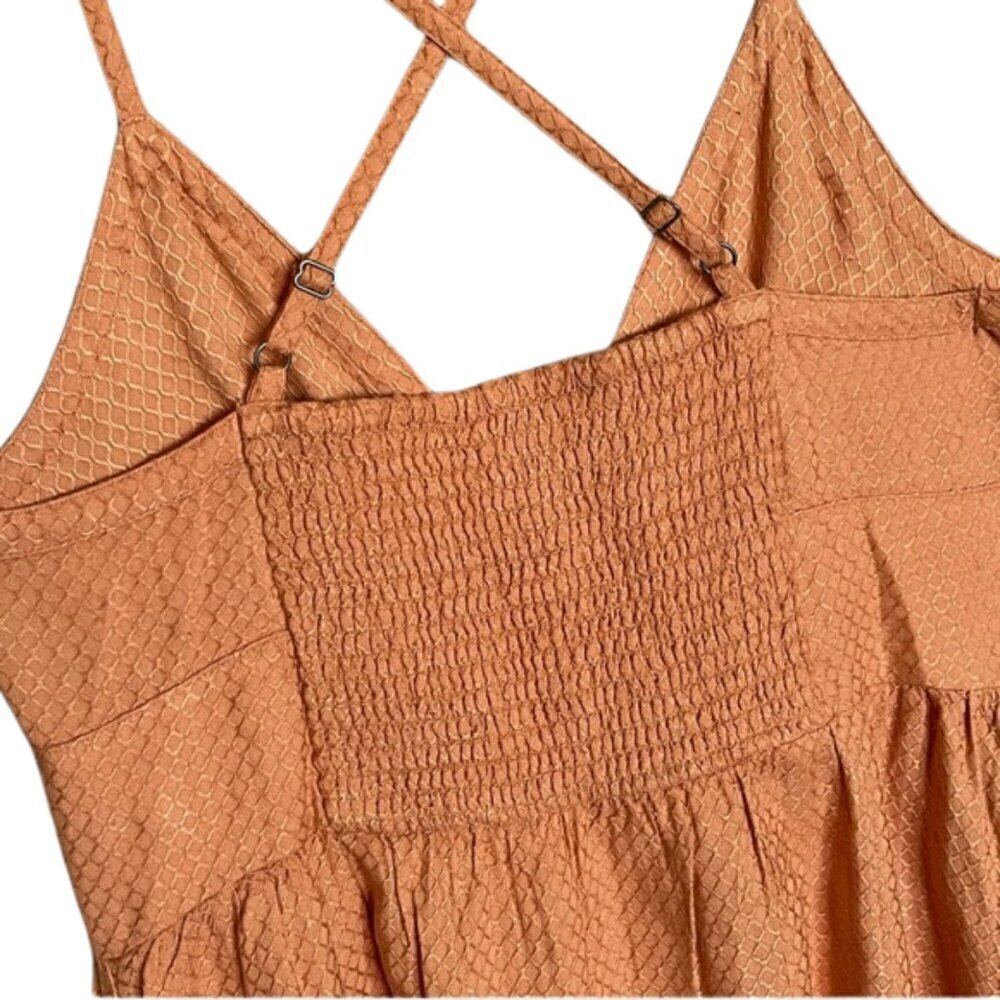 Roxy Orange Strappy Mini Dress Size XS - Picture 5 of 10